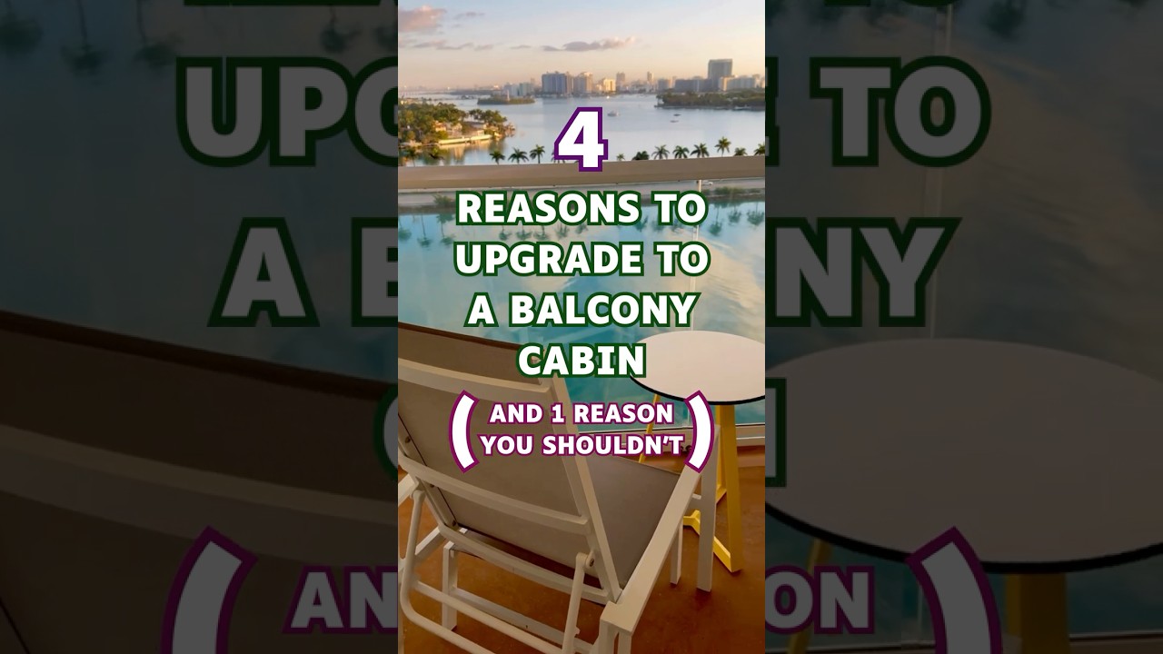 These are the 4 reasons you should upgrade to a balcony cabin on your next cruise! 