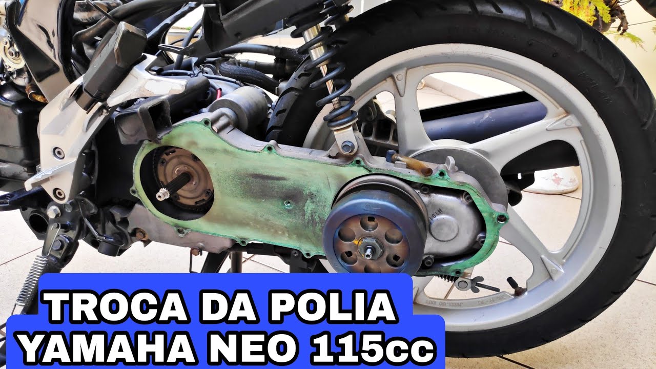 Manutenção no CVT da Yamaha Neo 115. Polia nova faz toda a diferença. #scooter #neo115 #yamaha