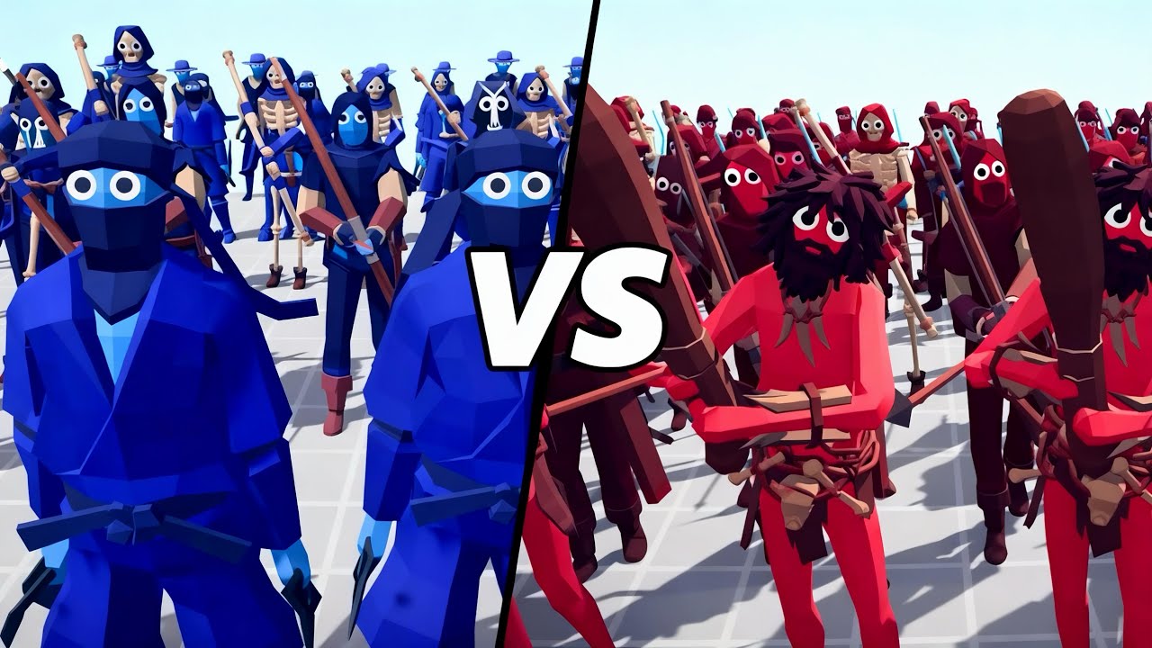 Blue Team vs Red Team | Ultimate Battle – TABS