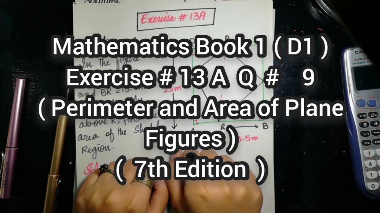 Mathematics Book 1 (D1) |  7th Edition | Exercise # 13 A | Q # 9 | Ifra Syed | in Urdu\Hindi