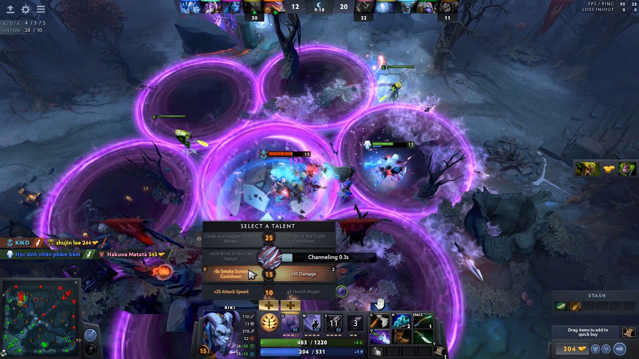 Dota 2 - Super outplay Riki vs Slark | Barry HCT