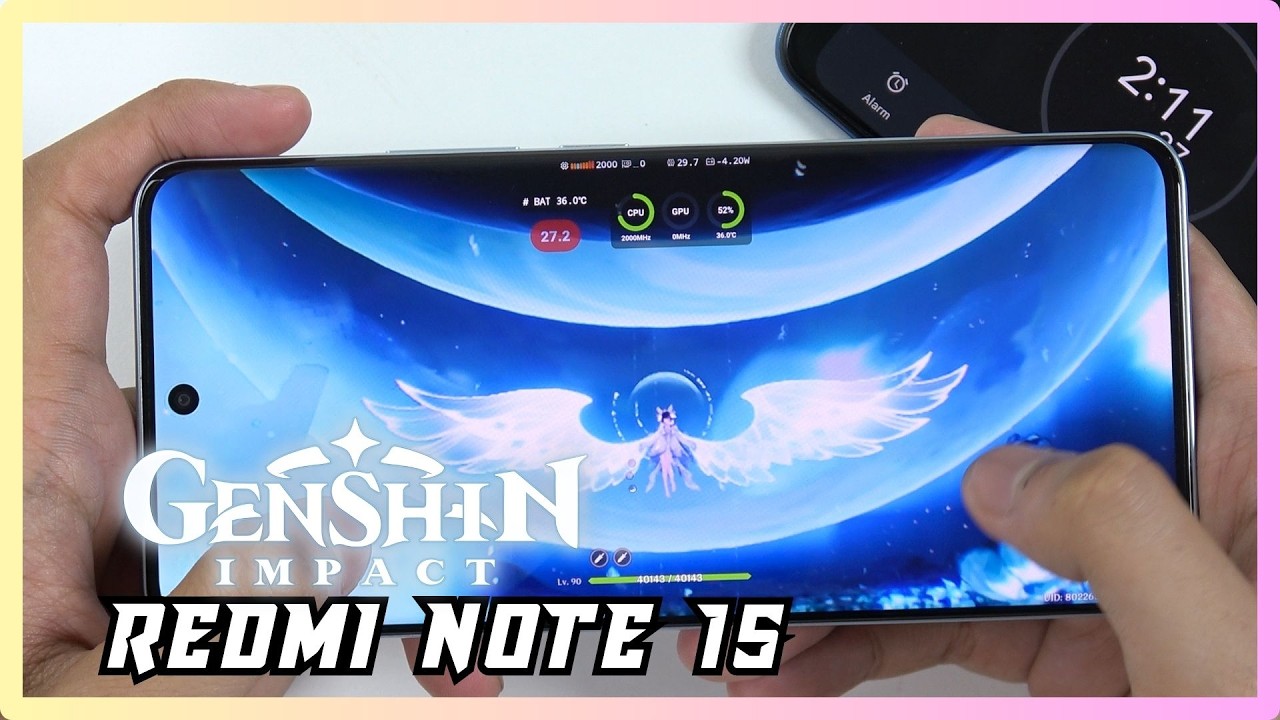 Xiaomi Redmi Note 15 Genshin Impact Gaming Test | Helio G100-Ultra | 120Hz AMOLED FPS Test