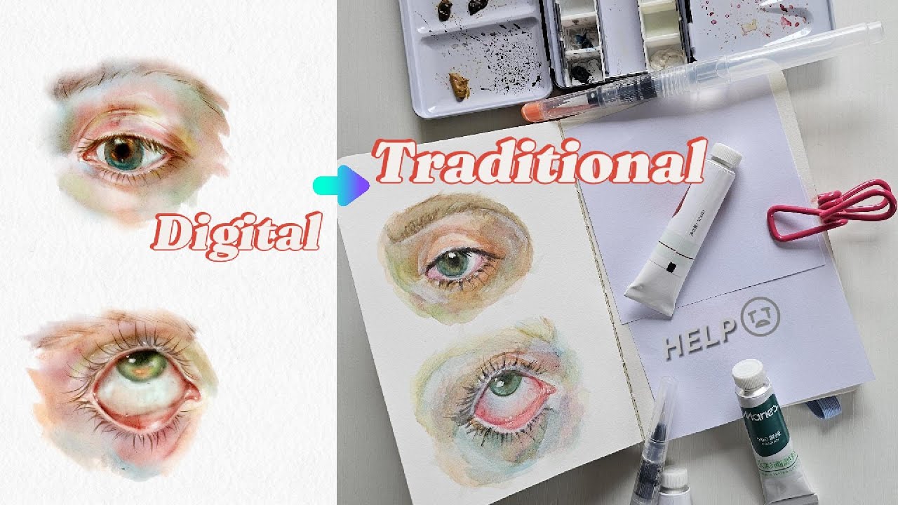 Digital Artist Tries Traditional Art for the First Time