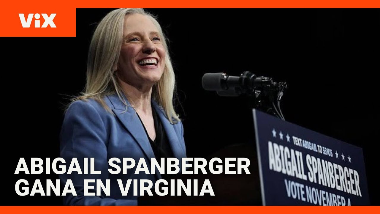 La demócrata Abigail Spanberger gana la Gobernación de Virginia, según proyecciones