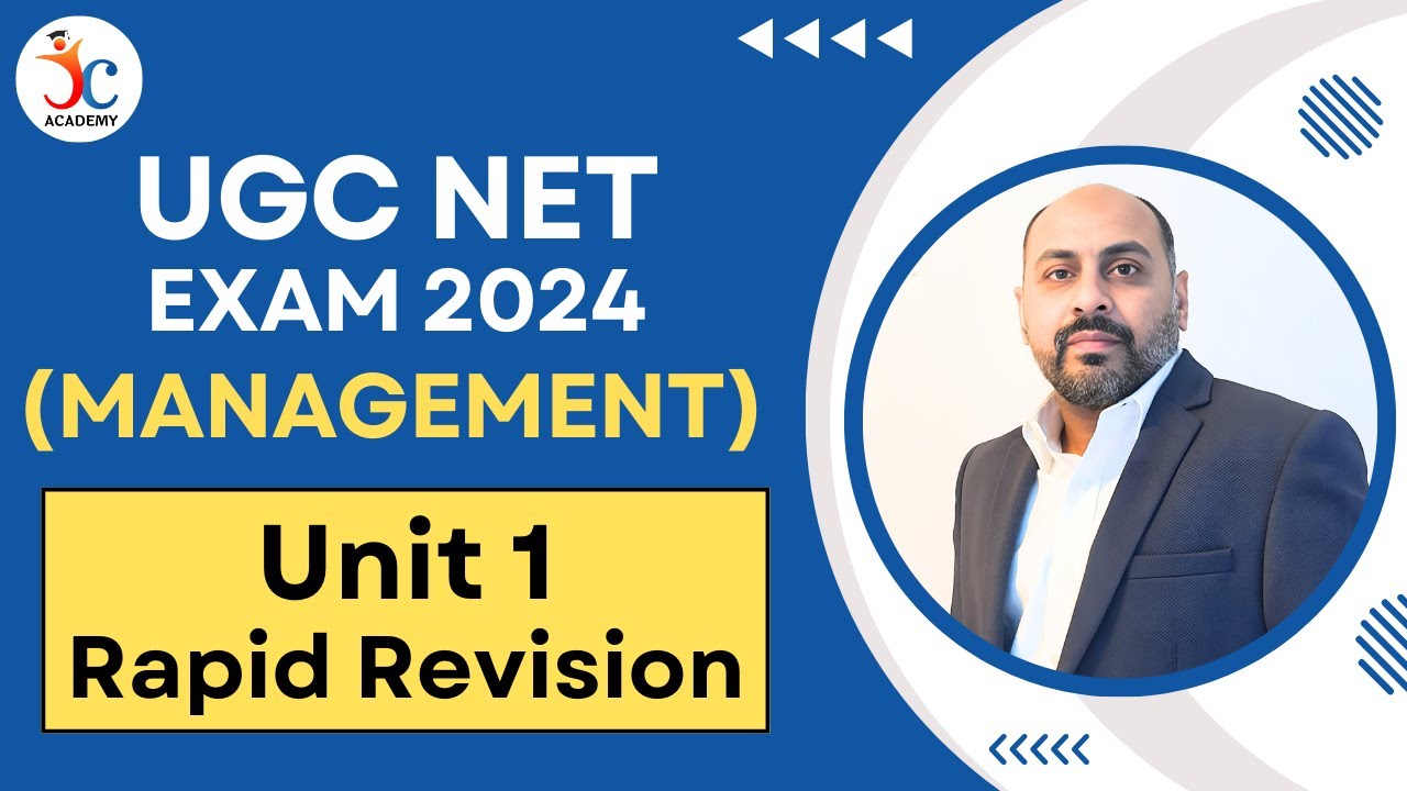 UGC NET Management Unit 1 Revision | June Re-exam Preparation | UGC NET 2024 Management Paper 2