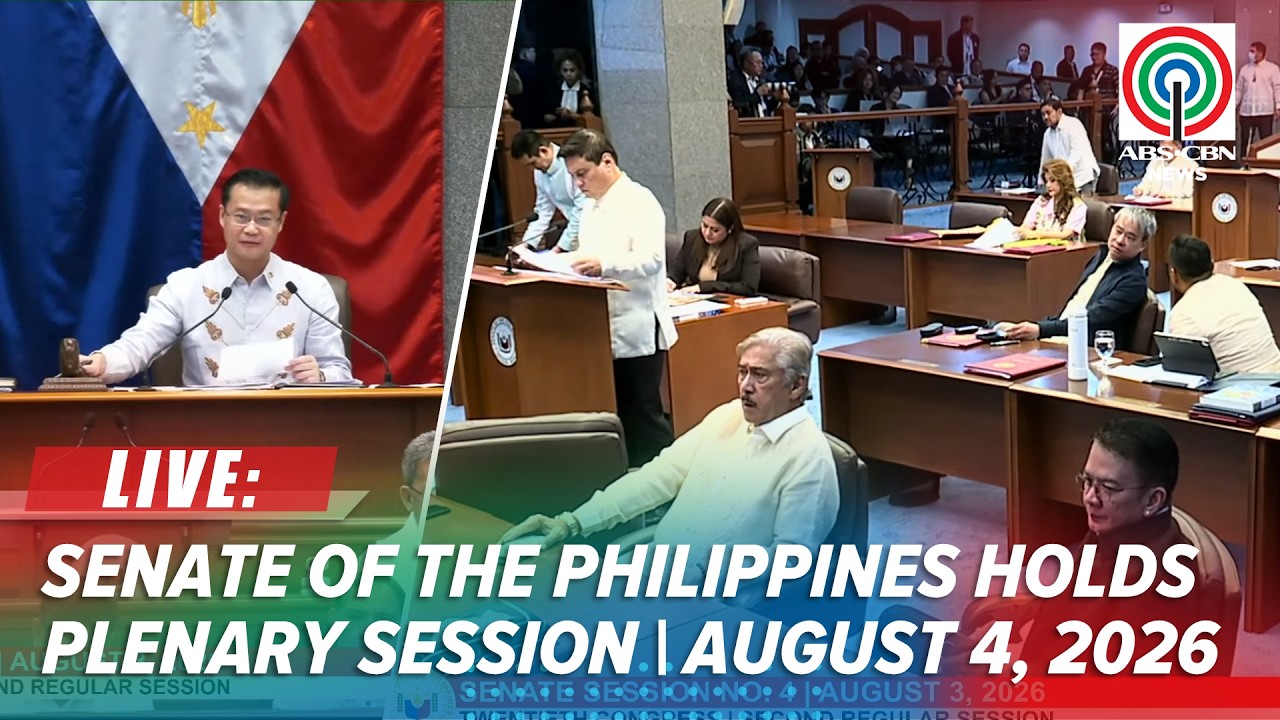 LIVE: Senate of the Philippines holds plenary session | ABS-CBN News (August 4, 2026)