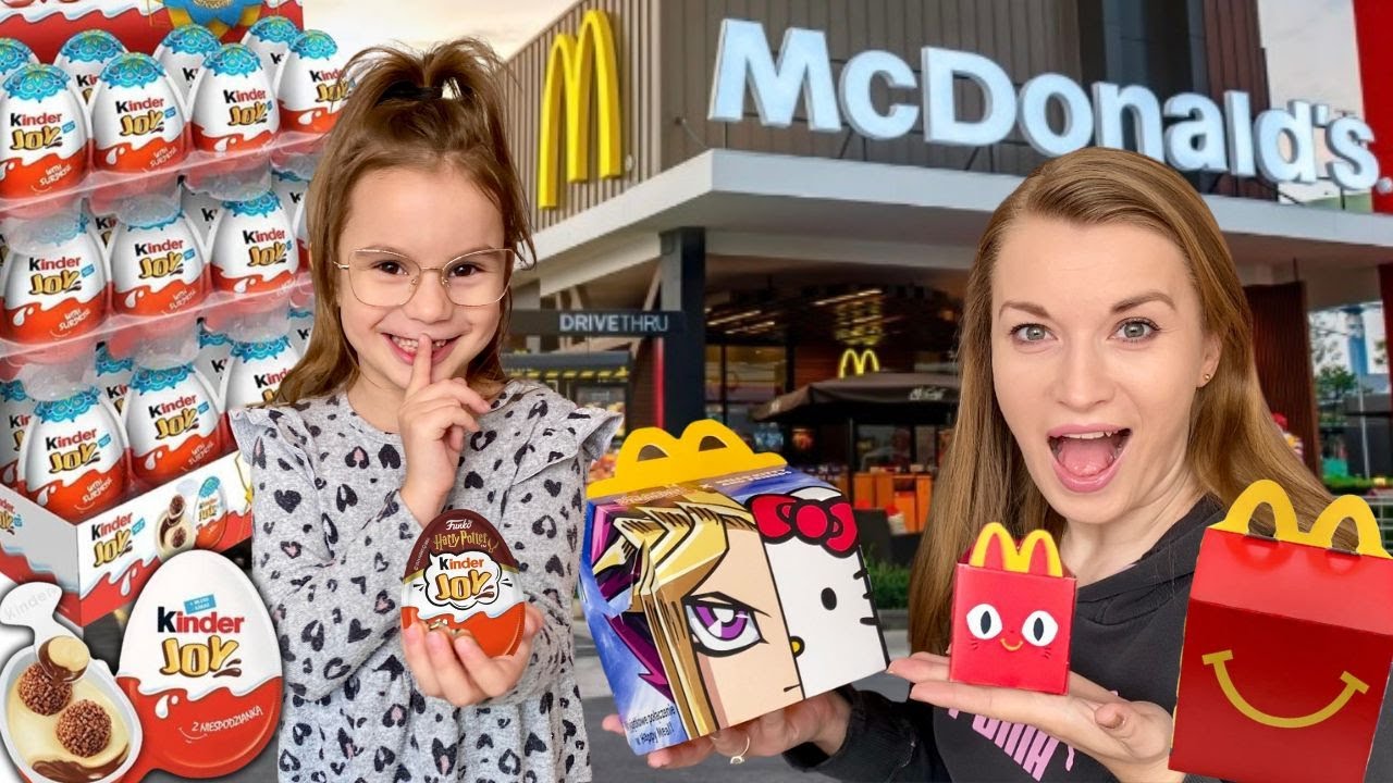 Bitwa McDonald's i Kinder Joy💖 kto wygra?🤩 Pytanie VS wyzwanie💖