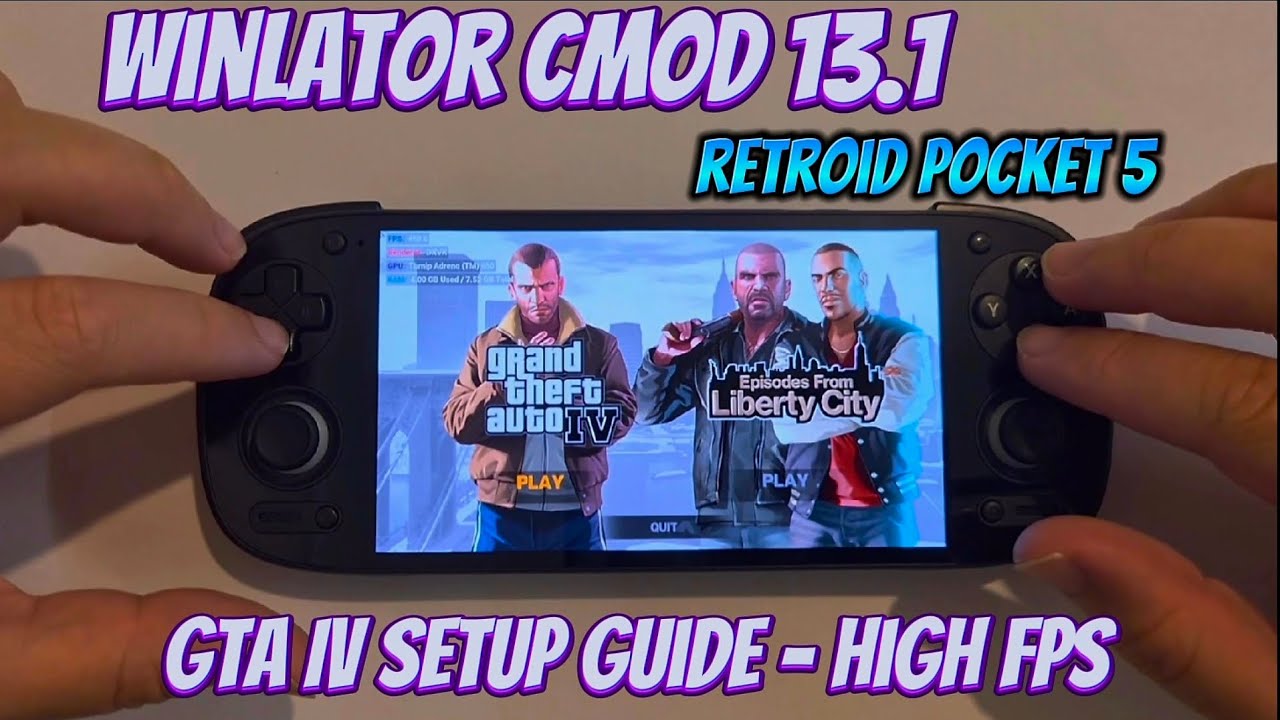 Winlator cmod 13.1 GTA IV Setup Guide High FPS (Retroid Pocket 5) 