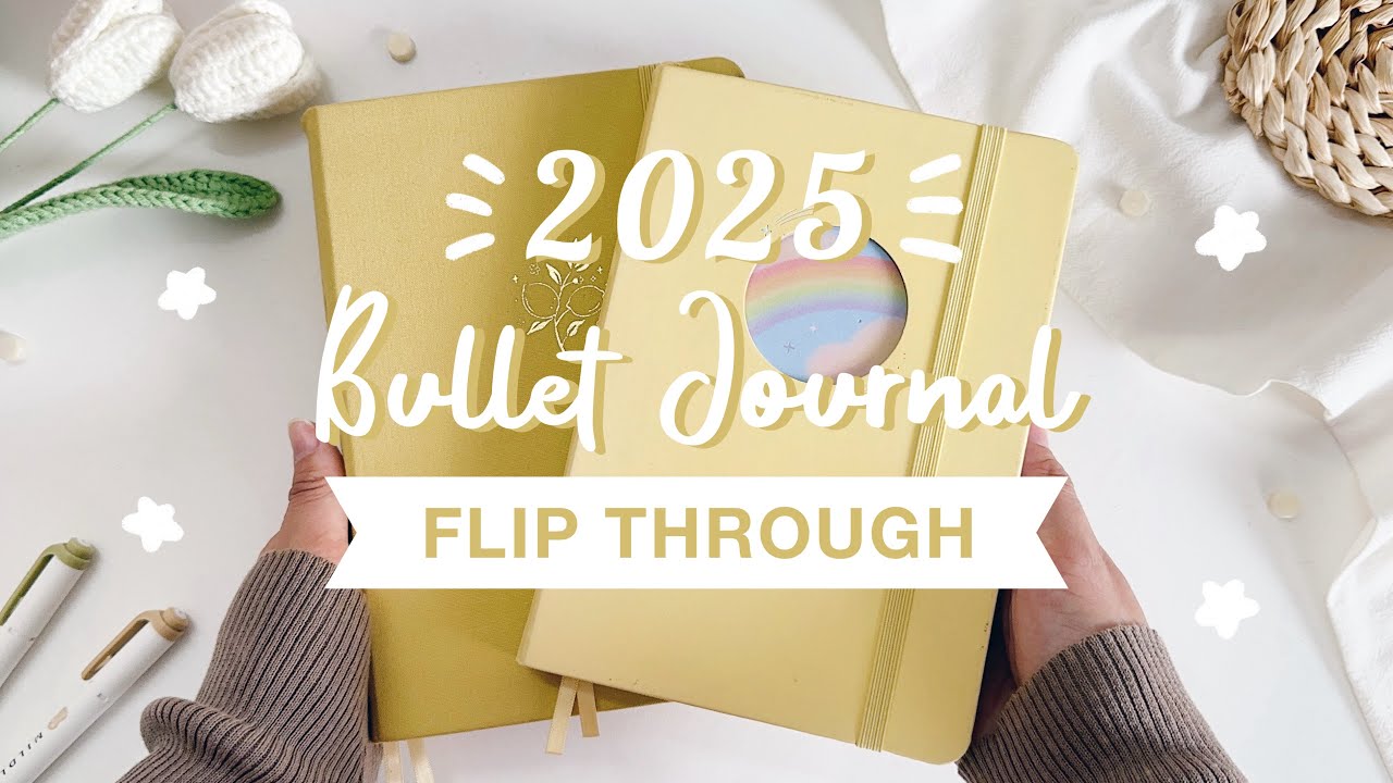 🌻 пролистываю свой Bullet Journal за 2025 год