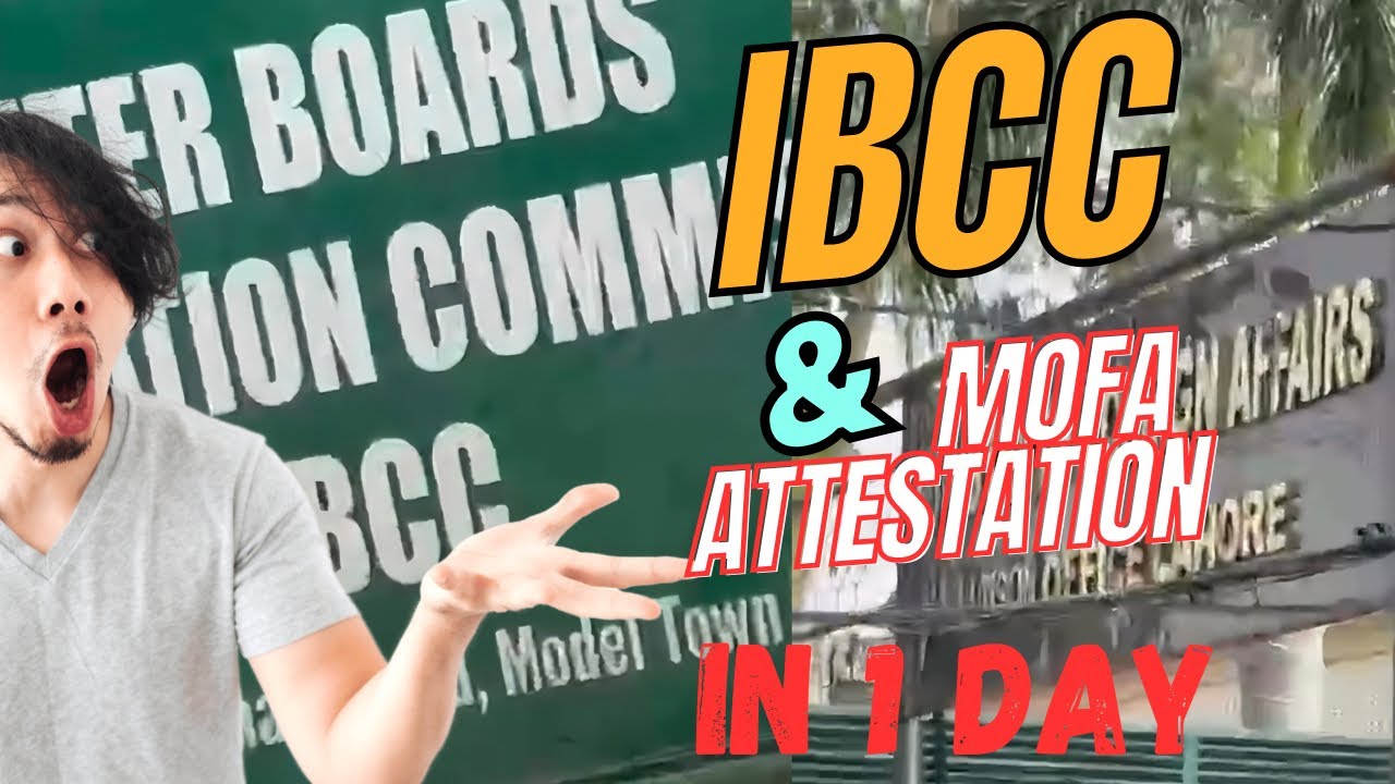IBCC Appointment & Attestation 1 day || Mofa Attestation || #ibcc #mofa #board #attestation