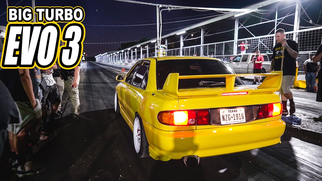 TAKING MY BIG TURBO EVO 3 TO THE DRAG STRIP!