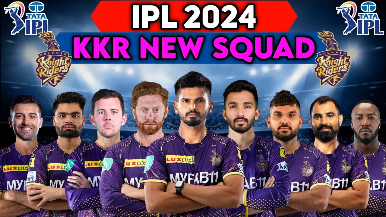 IPL 2024 | Kolkata Knight Riders Team New Squad | KKR Team Full Players List 2024 | KKR 2024 Squad