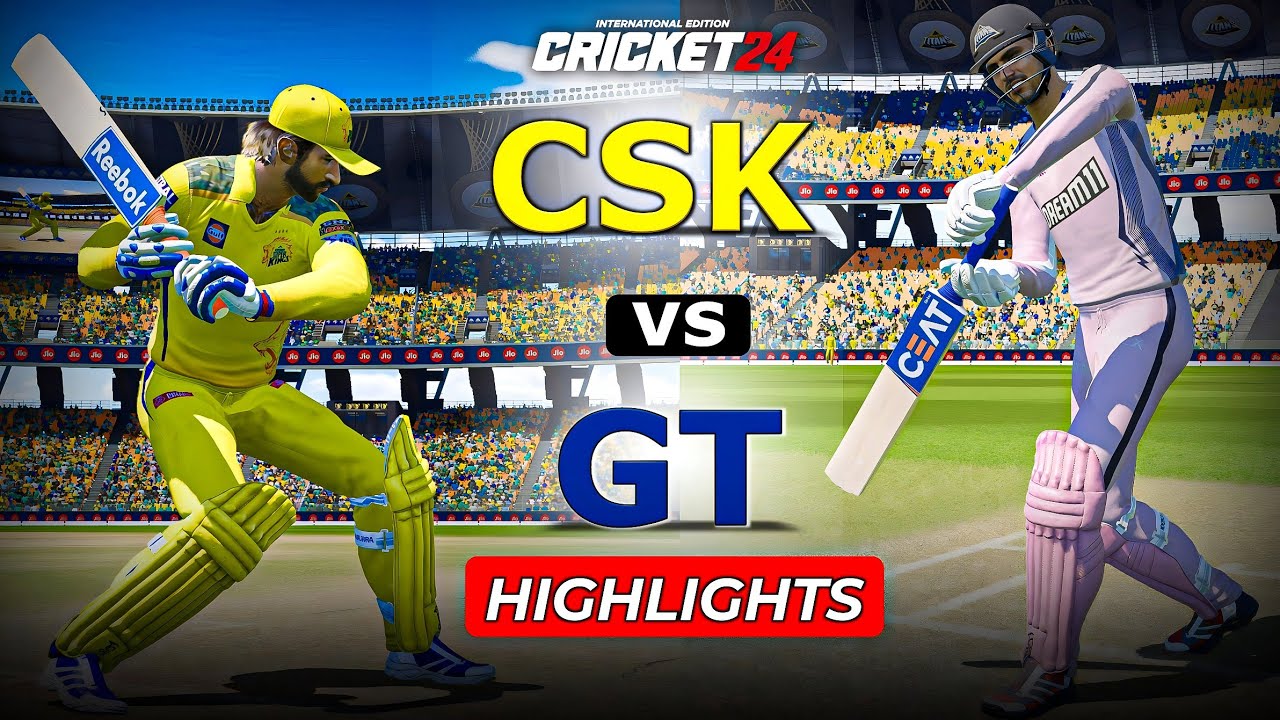 MSD Went Beast Mode and Gill Showed Pure Class | CSK vs GT Highlights - Cricket 24 Gameplay PS5