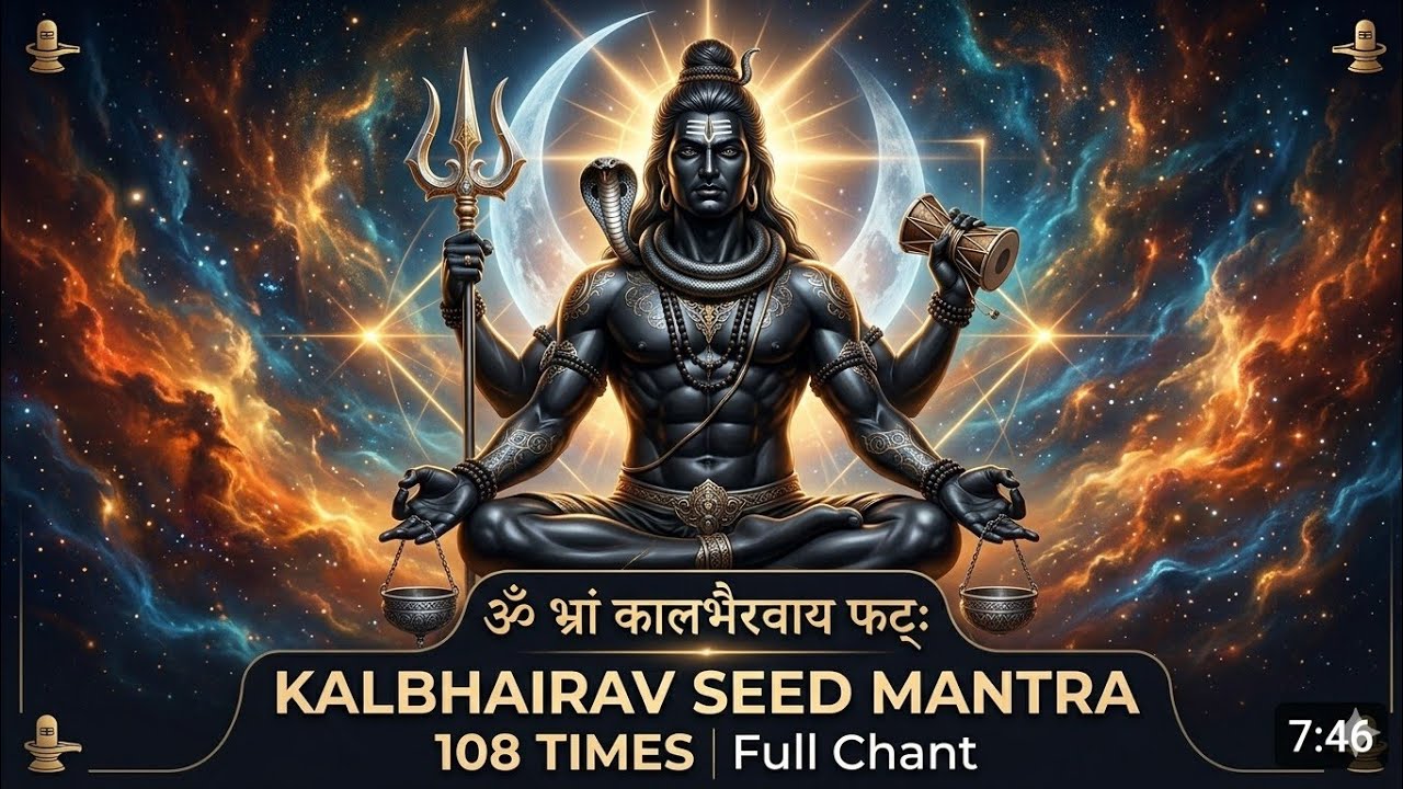 Kalbhairav Seed Mantra 108 Times \\ Om Bhram Kalabhairavaya Phat \\ Recovery Of Pending Wealth