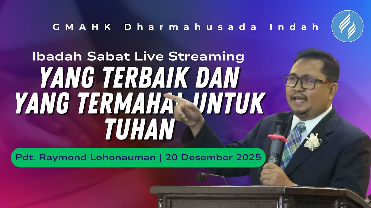 🔴[LIVE] IBADAH SABAT | Yang Terbaik dan Yang Termahal Untuk Tuhan | Pdt. Raymond Lohonauman