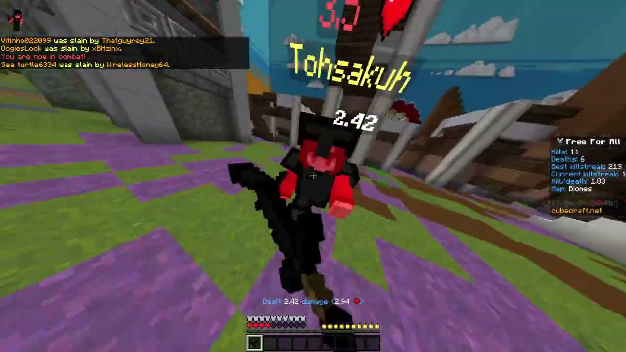 Uncut Cubecraft FFA Gameplay with voice...