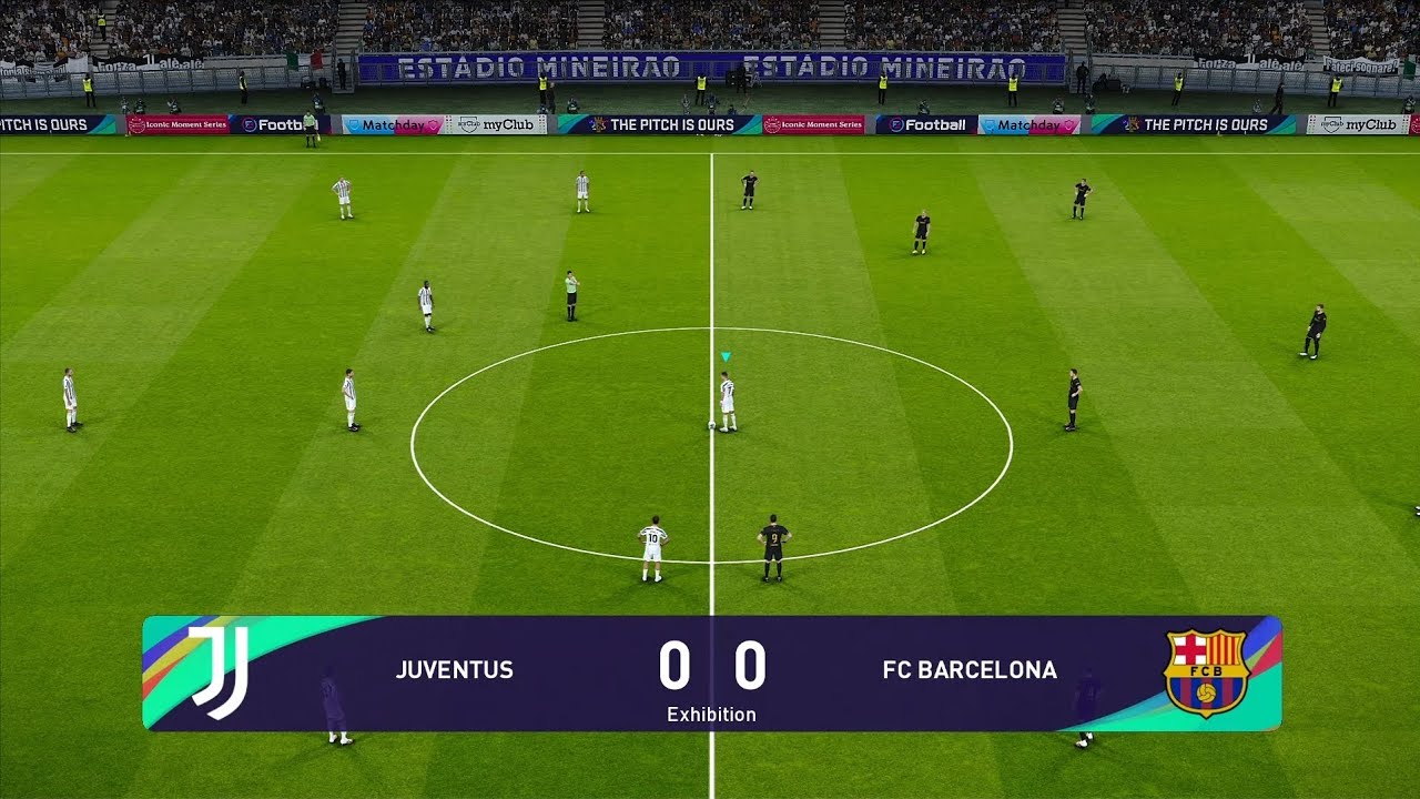 Juventus VS Barcelona_ Messi facing Ronaldo/PES2021  