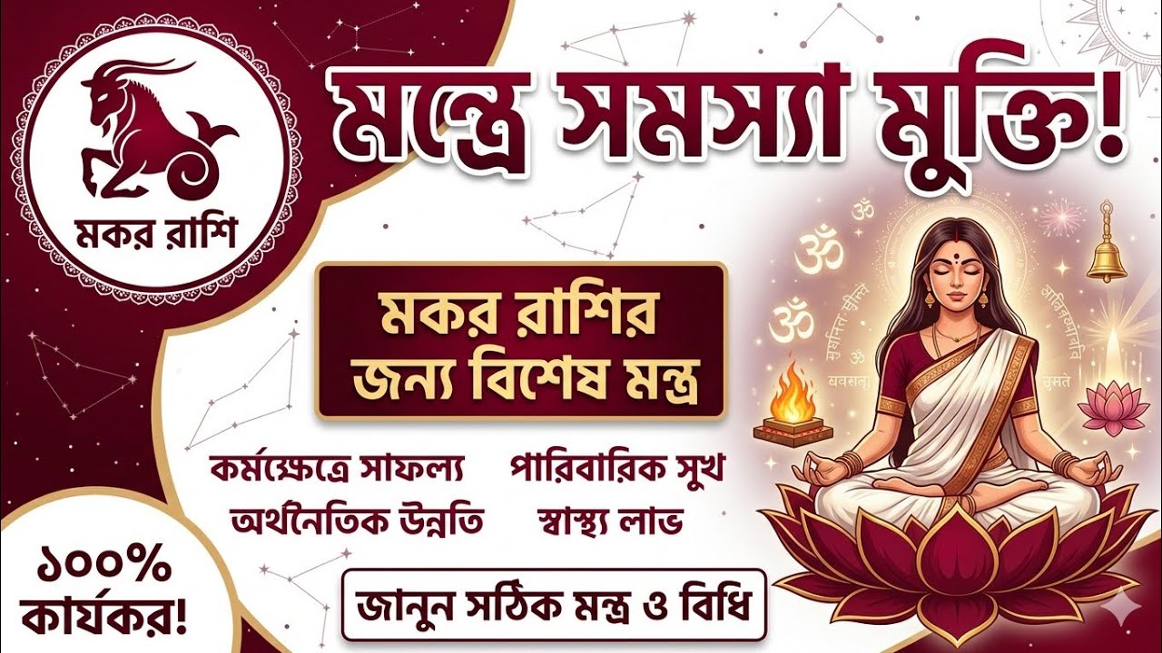 মকর রাশি | মন্ত্রে সমস্যা মুক্তি  | makar rashir totka  | makar rashi powerful mantras |#capricorn