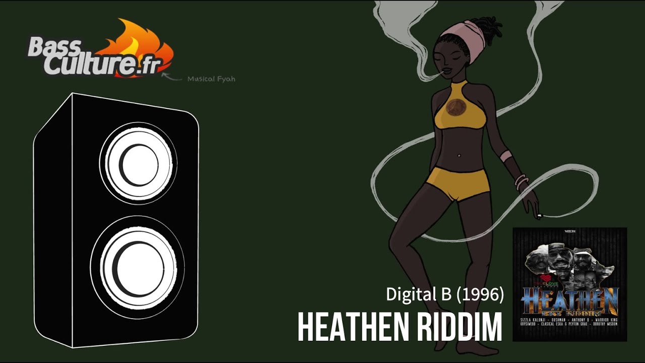Heathen Riddim (Digital B 1996) Sizzla / Determine / Admiral Tibet / Terry Ganzie / Capleton...