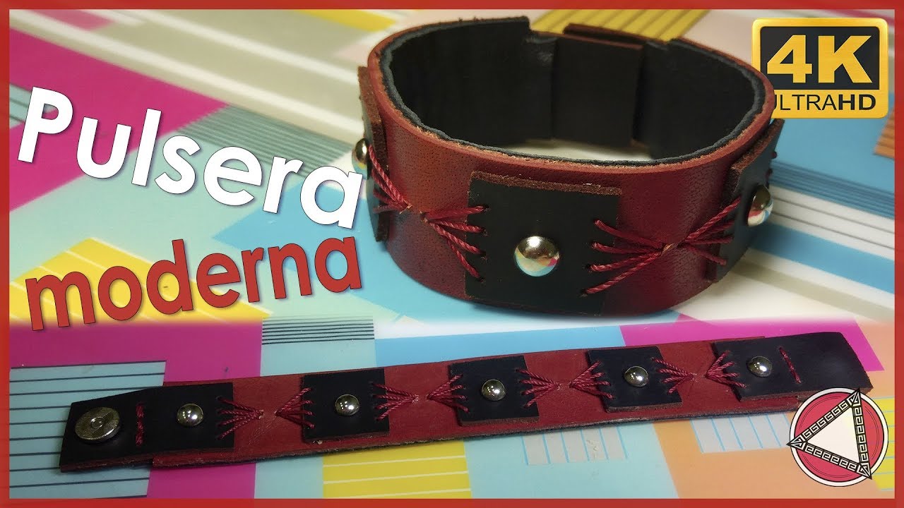 PULSERA de CUERO moderna 👩‍💼 para mujer #Tutorial