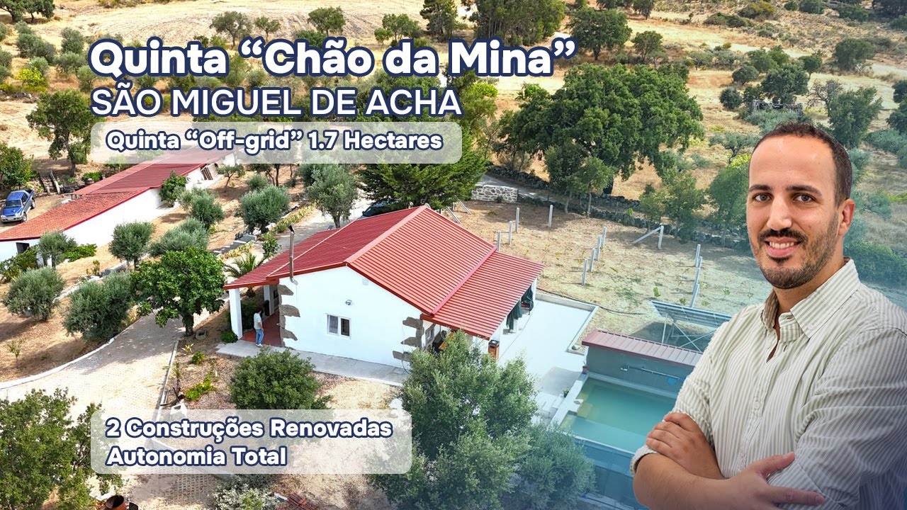 VENDIDO | QUINTA ENCANTADORA de 1.75 Ha| Off-Grid e Auto-sustentável | Casas de pedra RENOVADAS!