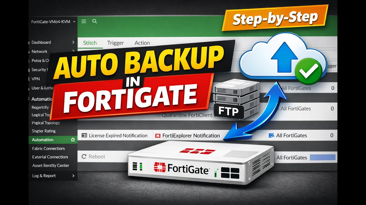 FortiGate Auto Backup Configuration | Backup Firewall Config Automatically