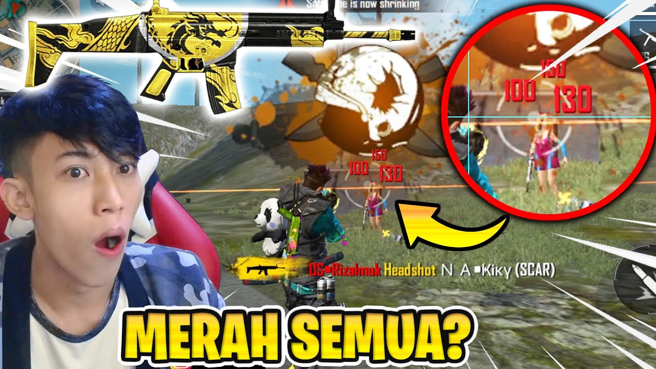 KACAU INI SKIN! JARAK JAUH BISA HEADSHOT! SCAR AUROUS - Garena Free Fire