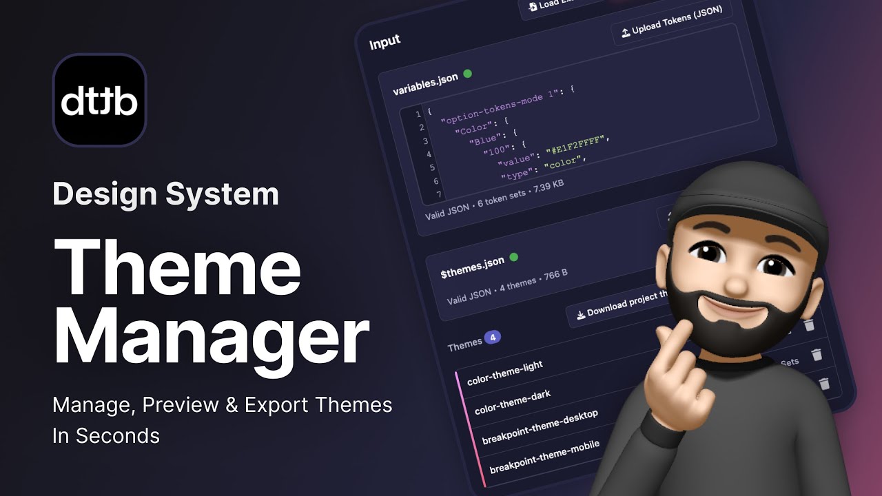 Design Tokens Theme Manager - New tool helps you manage your design system Multi-themes