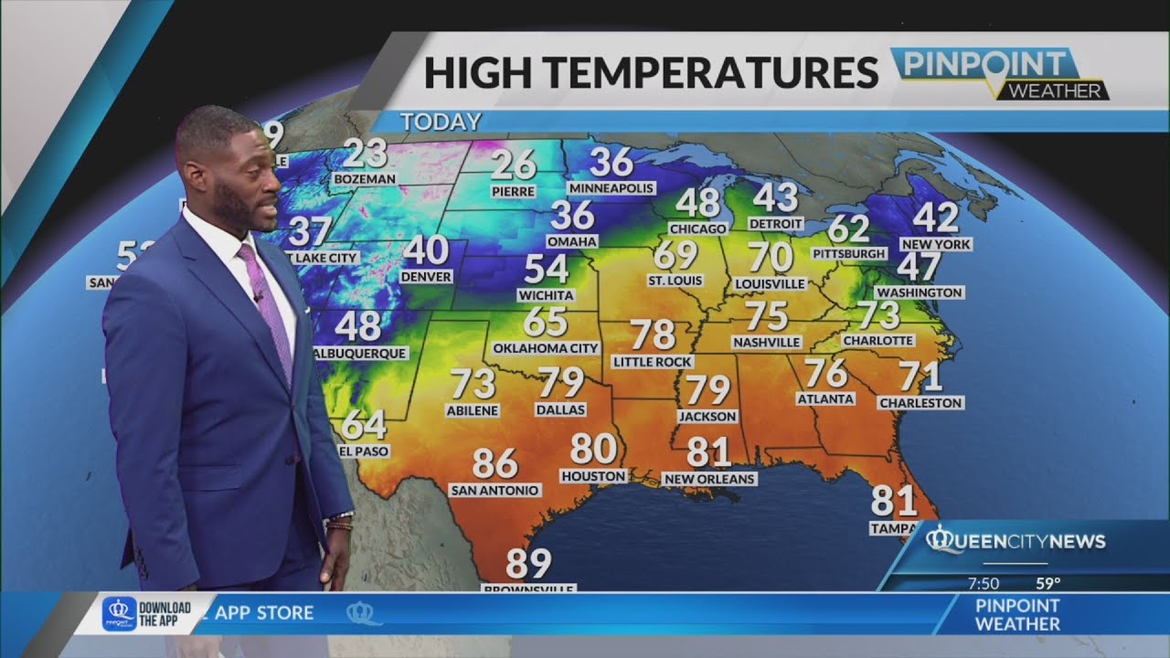Thursday warm in Charlotte with stray showers possible