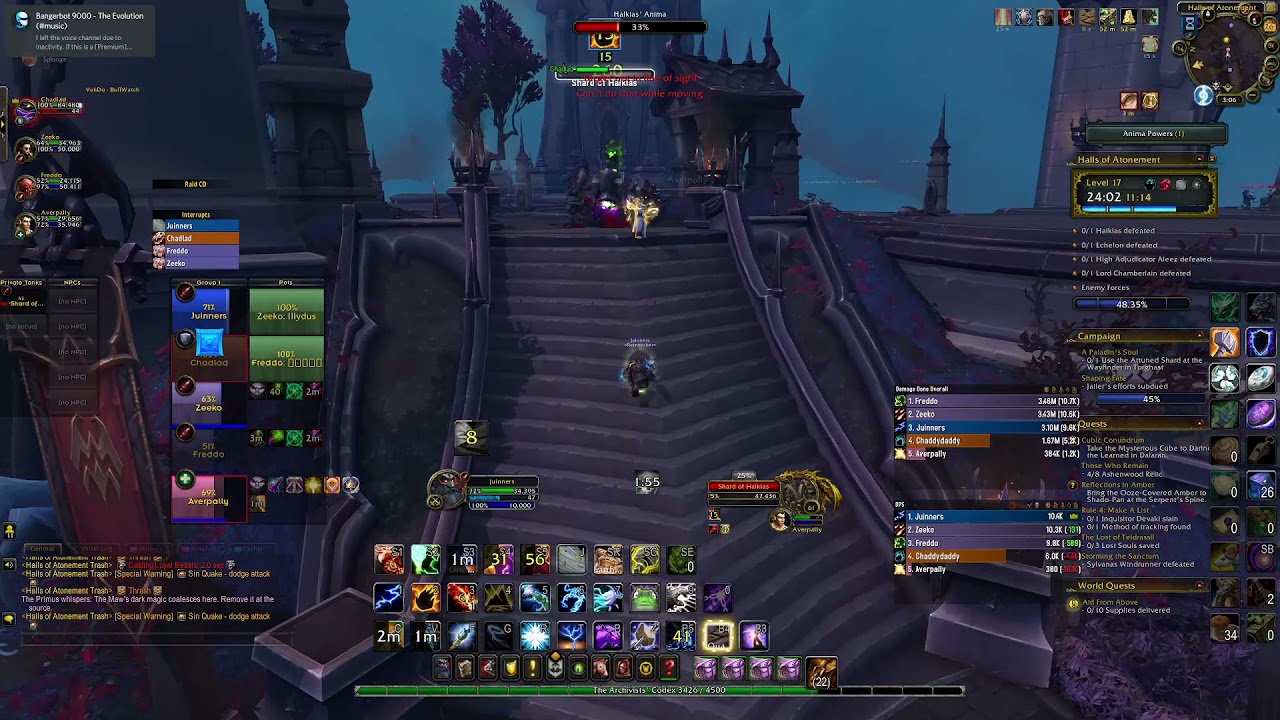 17+ Timed HALLS OF ATONEMENT (HOA)! ELEMENTAL SHAMAN 9.1 WoW Shadowlands Mythic Plus