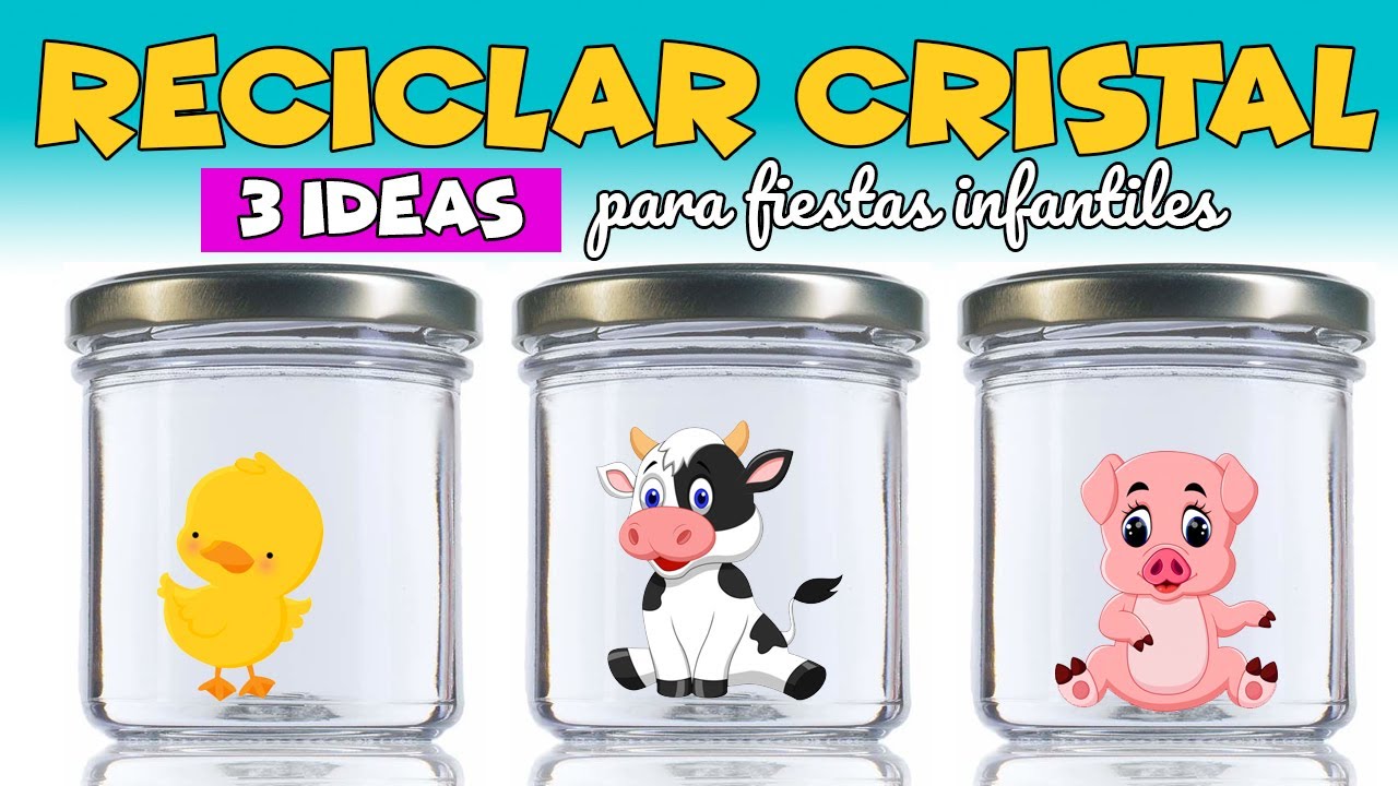 CÓMO RECICLAR 3 manualidades con botes de cristal para fiestas