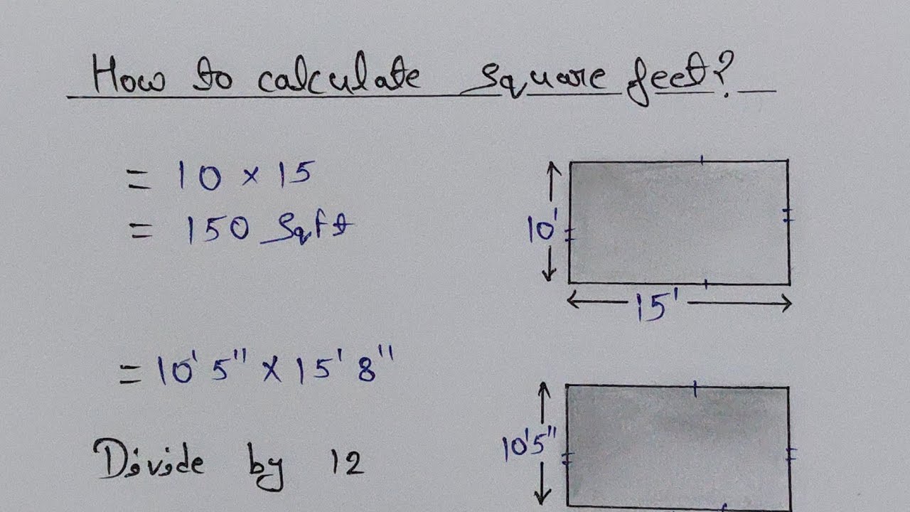 How to Calculate Square Feet | How to Calculate Square Feet of Any Plot | Square Feet Measure |