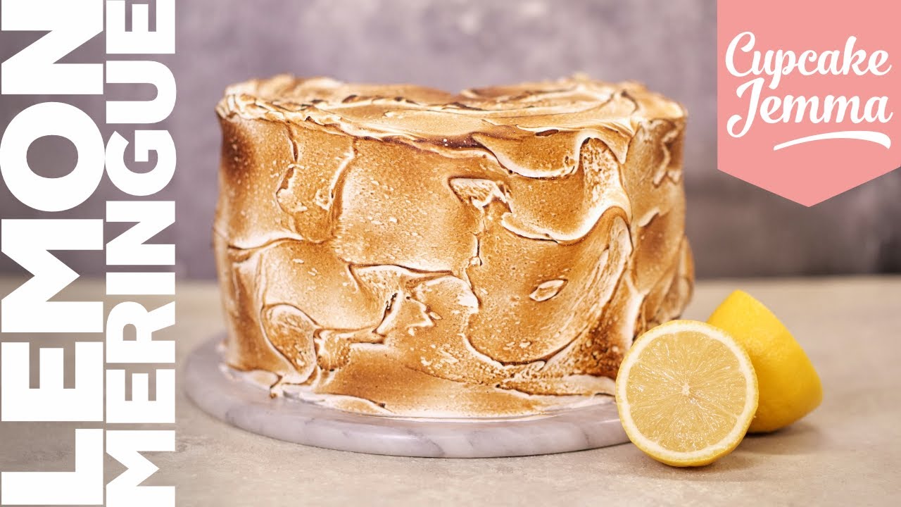 Ultimate Lemon Meringue Layer Cake Recipe & Tutorial | Cupcake Jemma