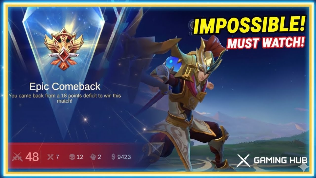 Impossible Abilities || Zilong Epic Comeback Mobile Legends