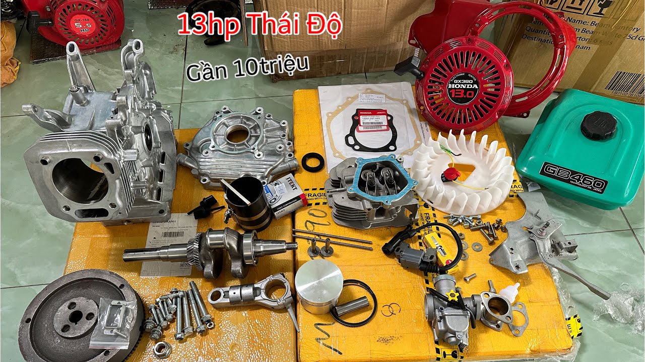 Ráp Full Máy 13hp Thái Độ Gần 10 Củ Toàn Đồ Chơi Mới Lực Máy Phê | Tiệm Máy Tuấn Gạo