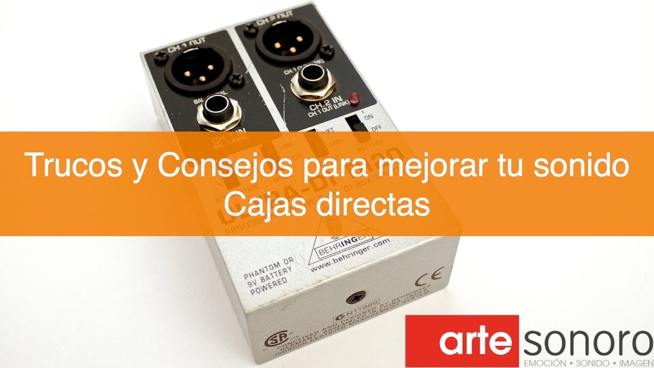 Trucos y consejos para mejorar tu sonido. Cajas directas