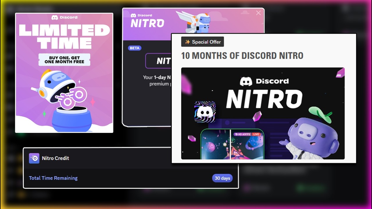 All ACTIVE Discord Nitro Promotions 10 FREE MONTHS Nitro (2025)
