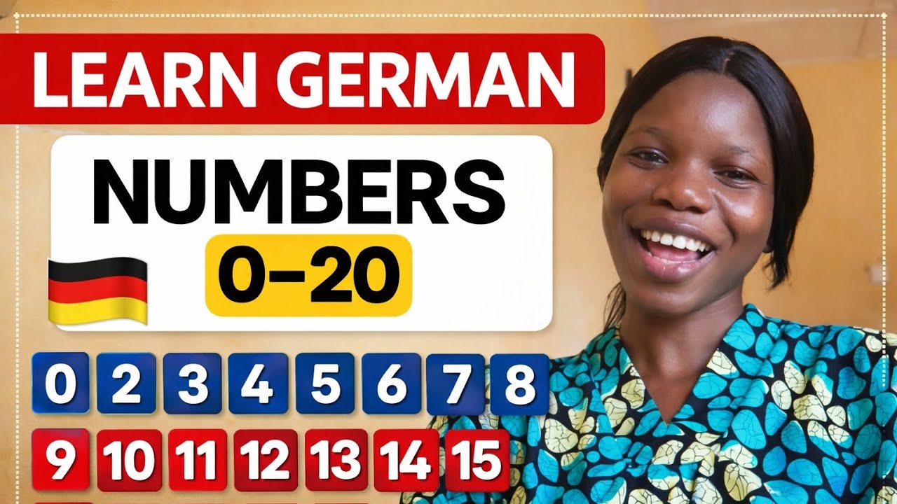 Learn German Numbers 0-20 (Part 1) | Zahlen | German for beginners | A1 lessons🇩🇪
