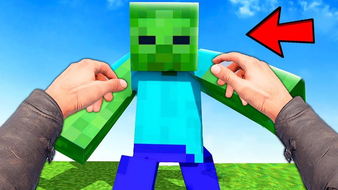 جربت ماين كرافت بنظارة الواقع الأفتراضي !😱 الزومبي حقيقي !!؟