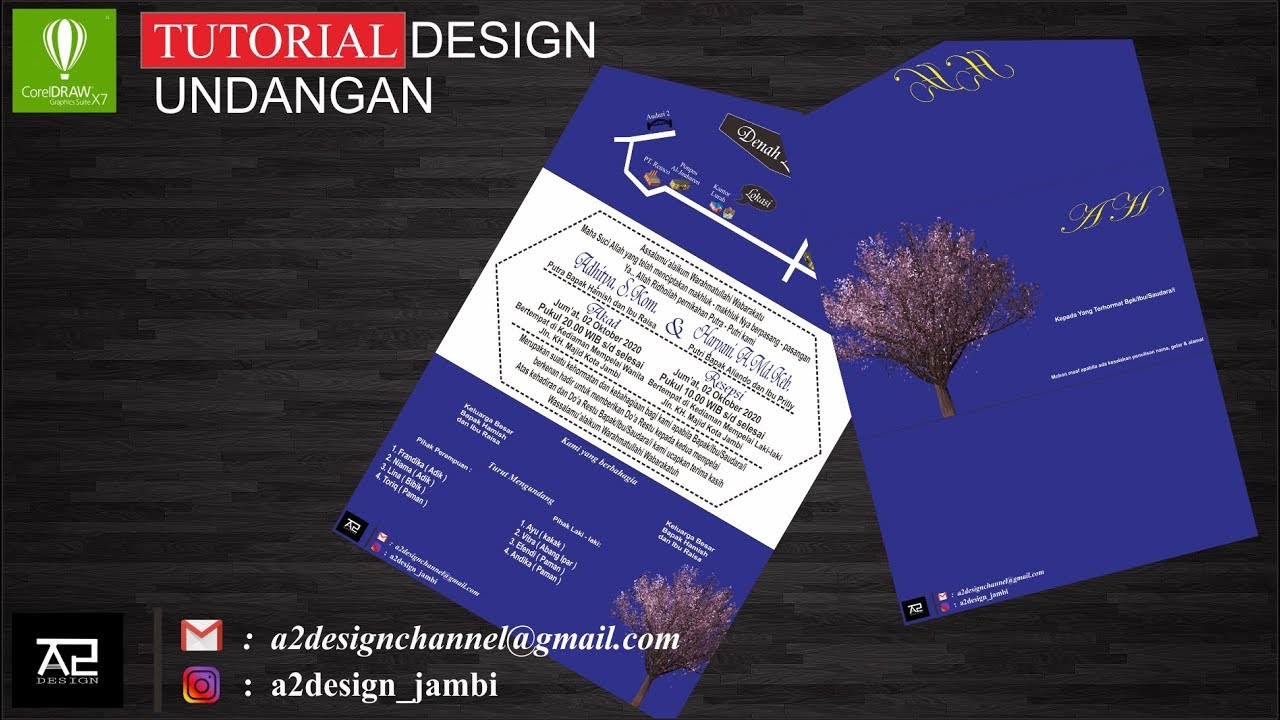 TUTORIAL DESIGN UNDANGAN PERNIKAHAN