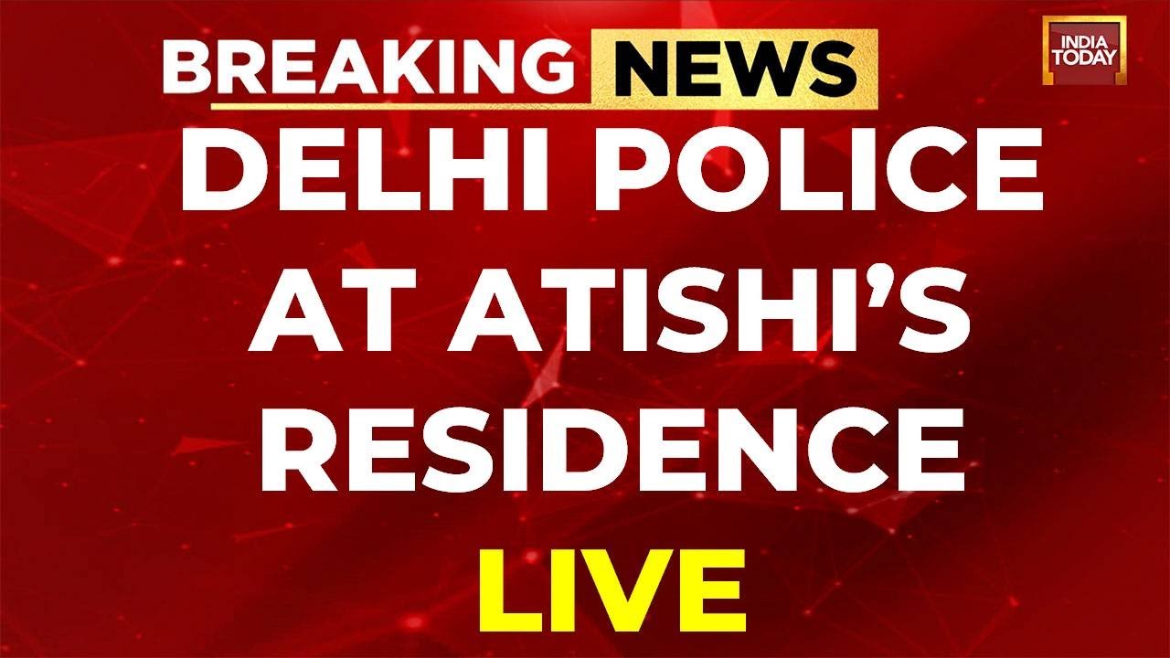 Live: Dellhi Police At Aap Leader Atishi's Residence | Cops Atatishi's Home Over 'poaching' Claims