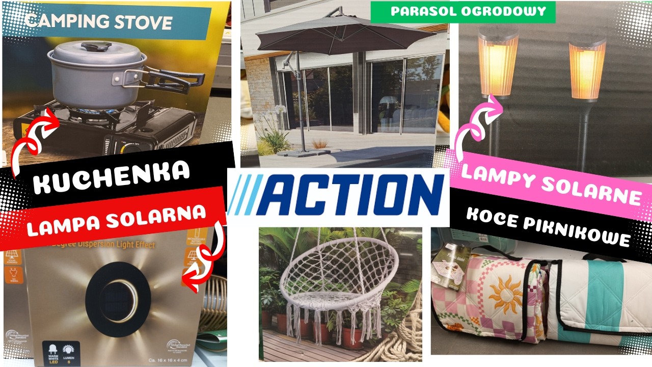 ACTION 😱NOWOŚCI DO OGRODU🌸KOC PIKNIKOWY🌷🌹🪻@PROMOCJE ACTION ​