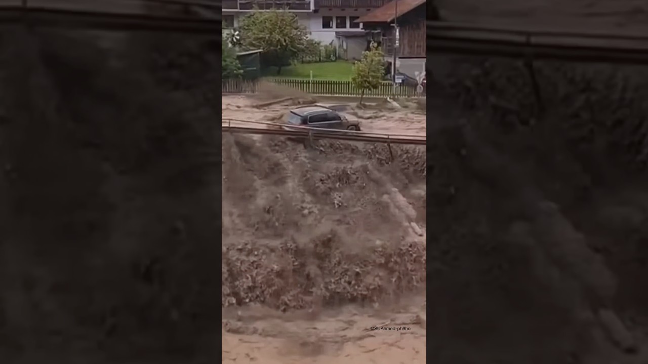 Flash flooding washed expensive cars away | Part 146 #shorts #trending #viralshorts