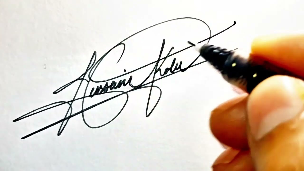 How to sign the letter &ldquo;H&rdquo;💕 | Stylish & Easy Signature Design Tutorial