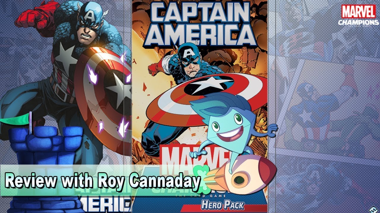 Marvel Champions: The Card Game – Captain America Hero Pack - with Roy Cannaday