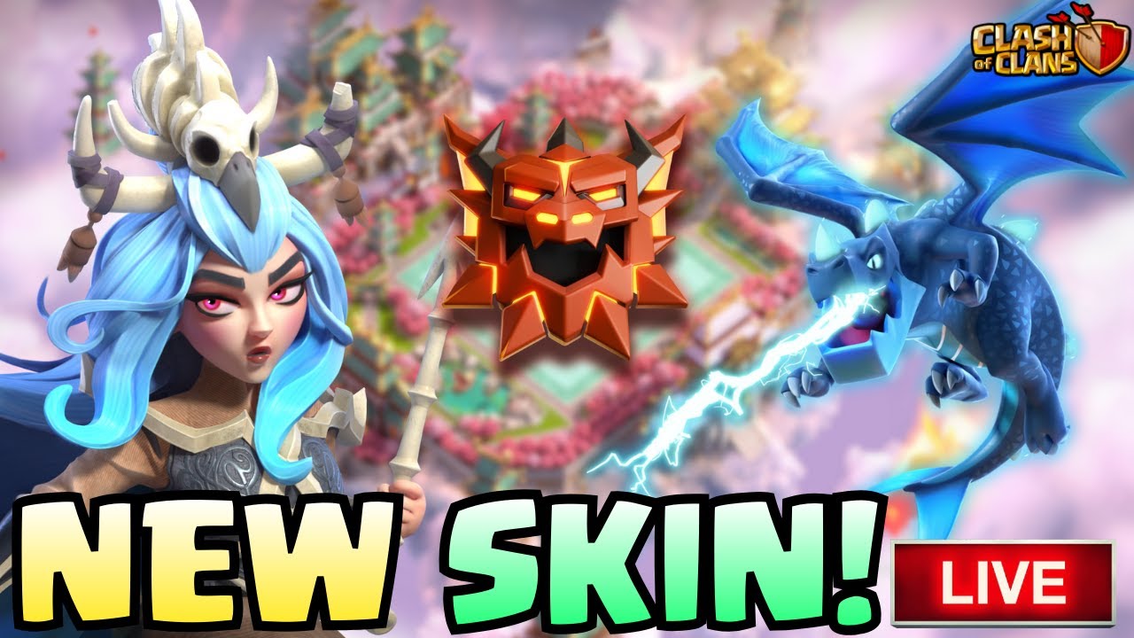 NEW Phantom Queen Skin and Ranked Attacks With Edrags! (Clash Of Clans LIVE)