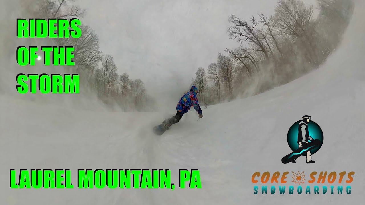 Laurel Mountain PA Snowstorm Shred #snowboarding #snowboard #powday #blizzard 