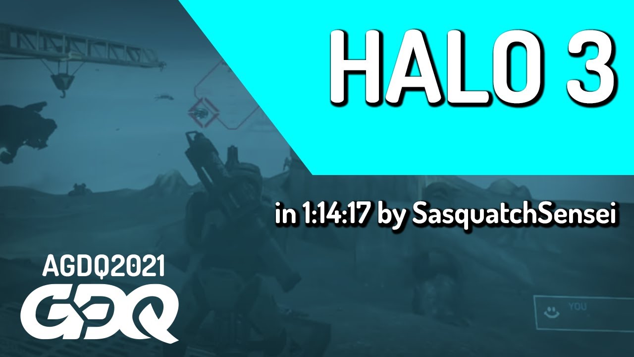 Halo 3 by SasquatchSensei in 1:14:17 - Awesome Games Done Quick 2021 Online