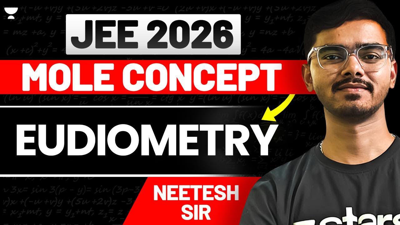 Eudiometry Class [11] (Gaseous analysis ) : Mole concept 🔥 | IITJEE mains+Advance  #PANGA