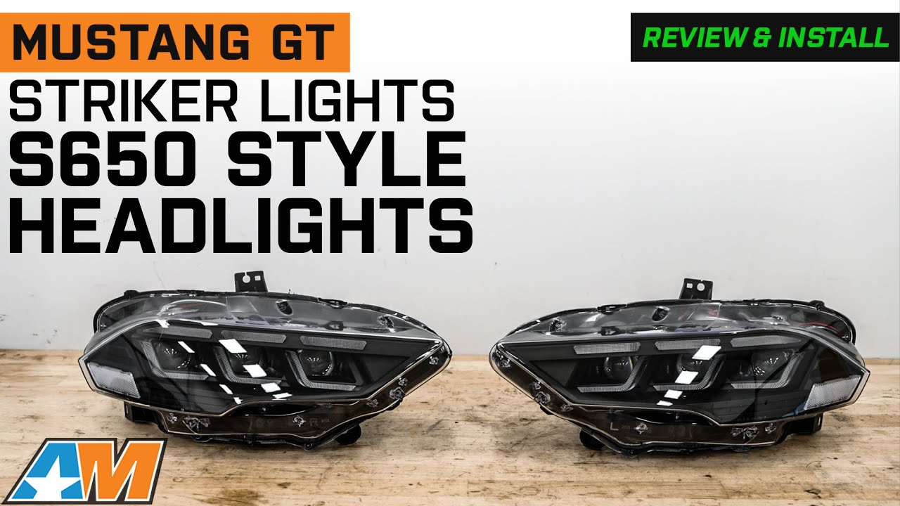 2018-2023 Mustang GT Striker Lights RGB Flow Series S650 Style Headlights Review & Install